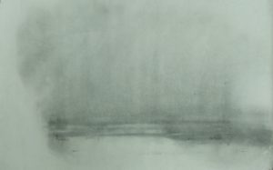 Počasí, 2009, uhel na papíře, 70x110cm