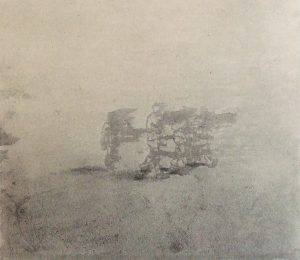 Chodci II, 2010, uhel na papíře, 32x37cm