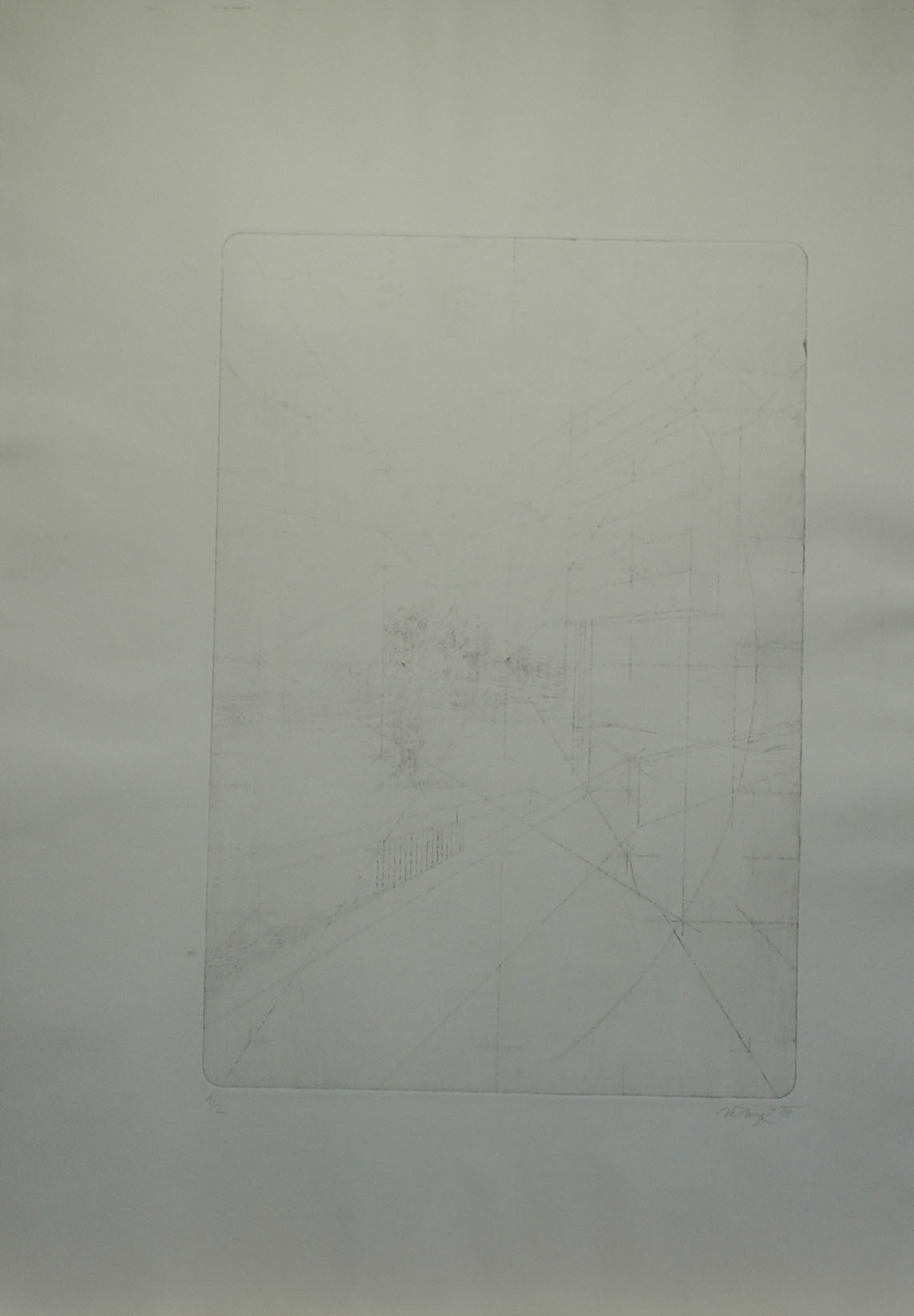 Holka na sídlišti, 2010, 100x70cm, Tisk z hloubky z gumové folie Náklad 2
