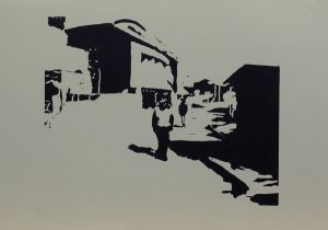 Pochůzkář, 2010, 25×35,5cm, Linoryt Náklad 3