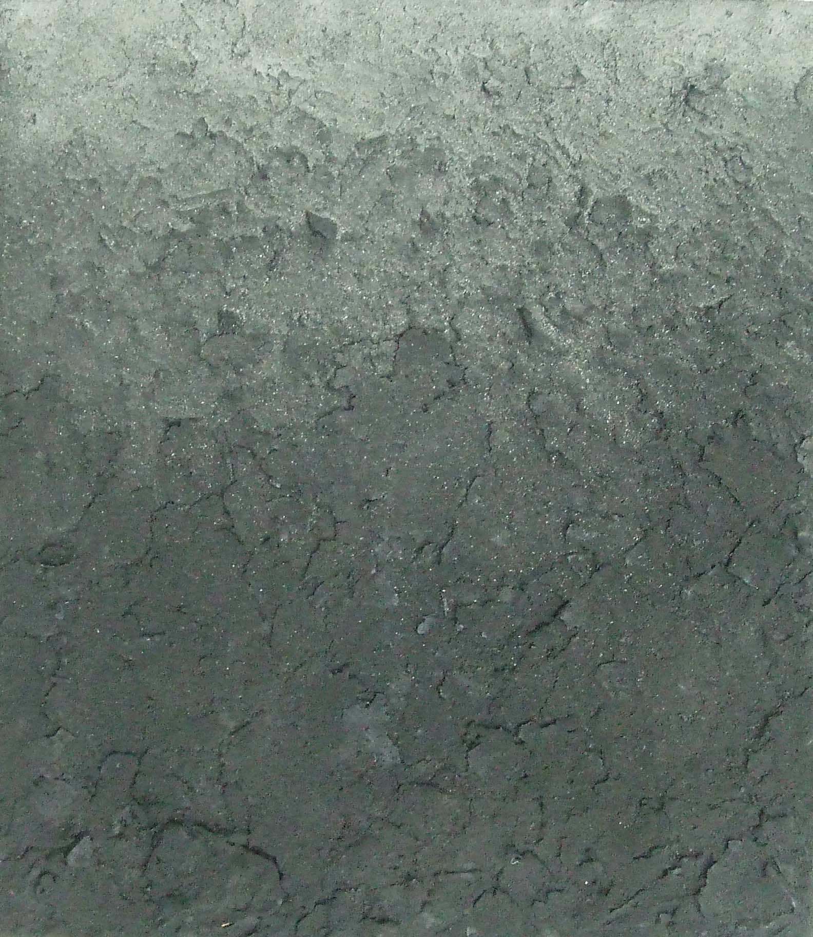 Hřbitovní zeď, 2011, uhel, popel a akryl na plátně, 70x60cm
