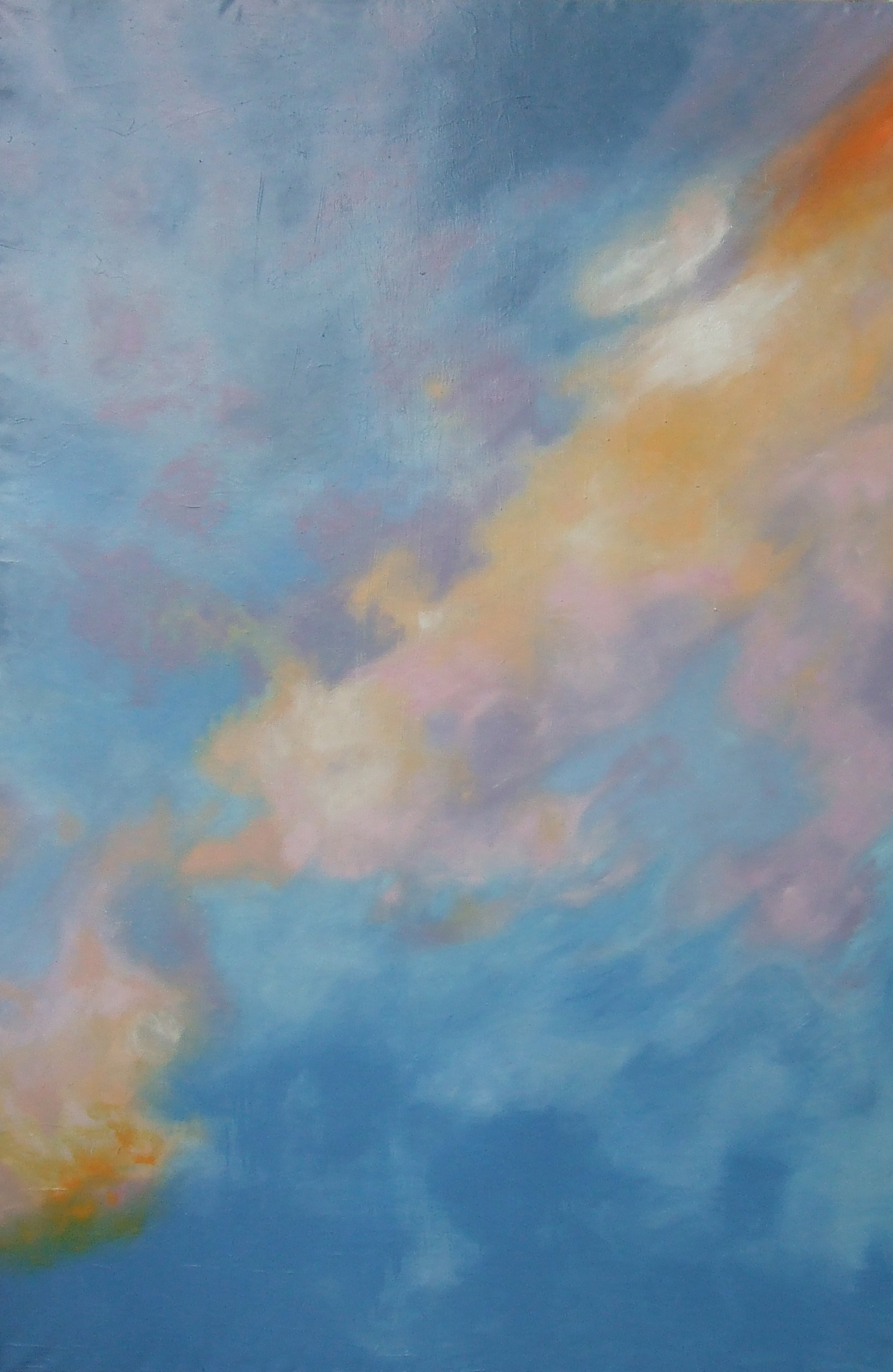 Světlá mlhovina, 2012, olej na plátně, 210x140cm 